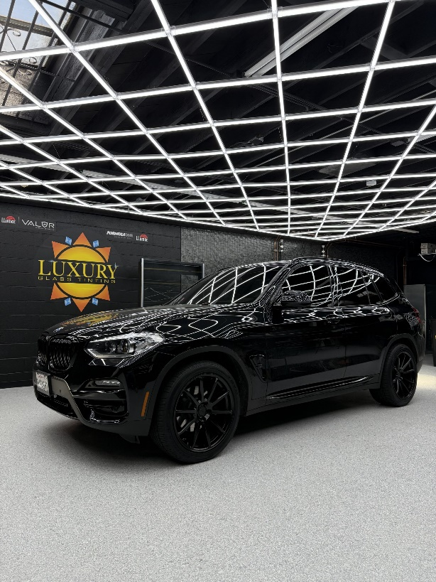  A car retaining its shine after paint protection film application.