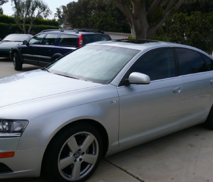 Matte vinyl wrap on a high-end vehicle with a smooth, non-reflective finish