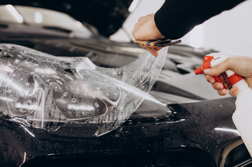 wrapping car paint protection film