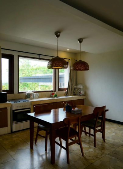 This image shows a modern kitchen with style and safety.