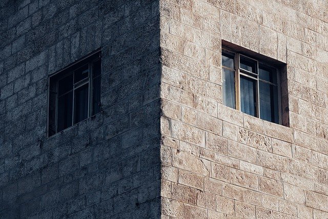 This photo shows a clean, well maintained building exterior wall