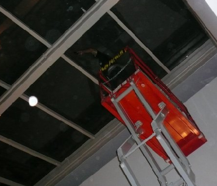 Security window film protecting a Los Angeles commercial property
