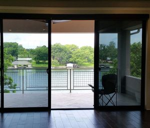 A modern home with window films offering privacy and style. 