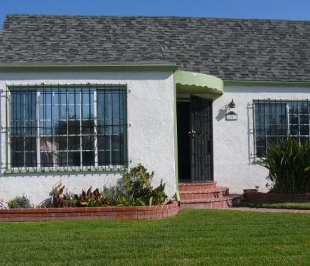 A contemporary home with blackout windows combining protection and modern aesthetics.
