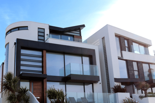 modern house tinted windows