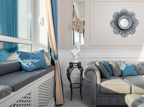 Sunlight hitting interior furnishings and decor, showing potential UV fading damage