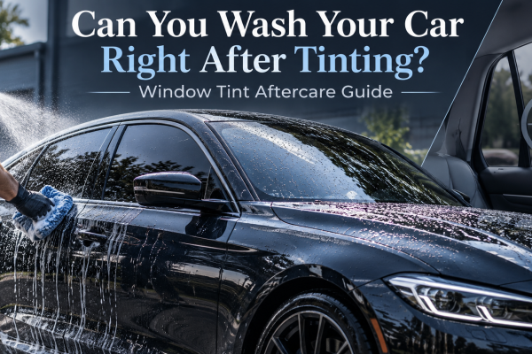 can you wash car after tinting