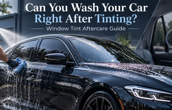 can you wash car after tinting