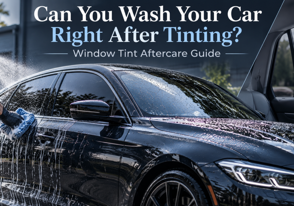 can you wash car after tinting