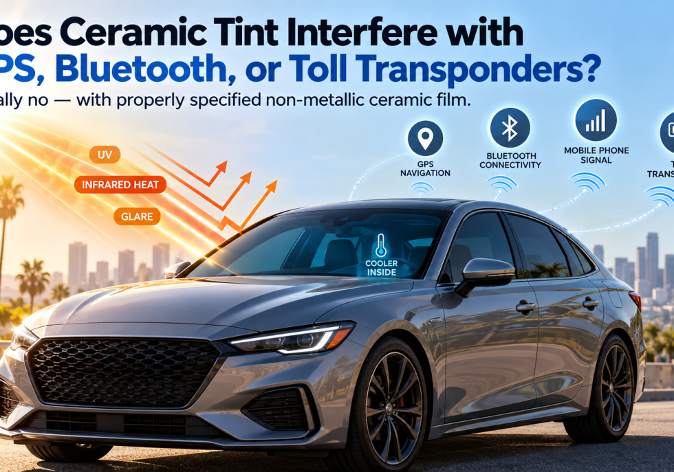 ceramic tint signal interference