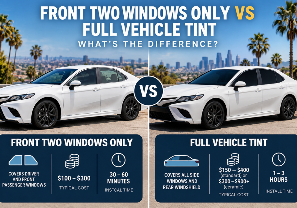 front two windows vs full vehicle tint