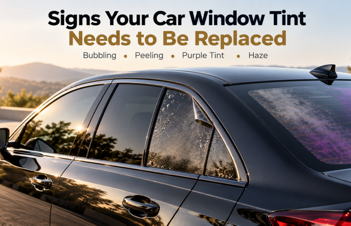 signs car window tint needs replacing