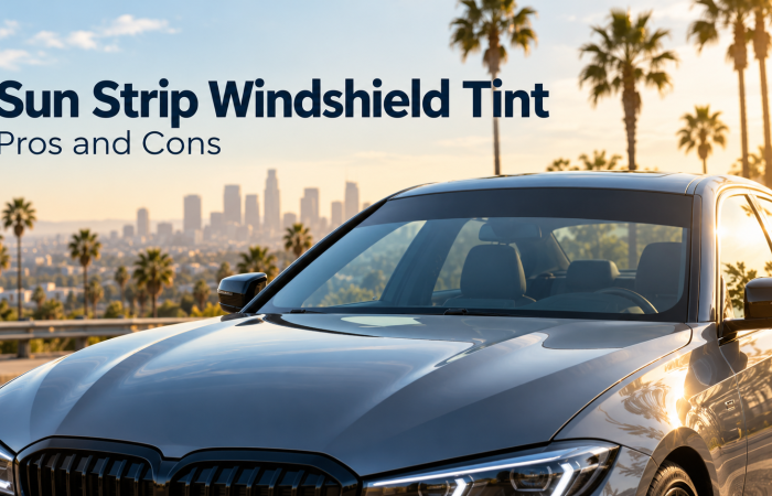 windshield sun strip tint pros cons